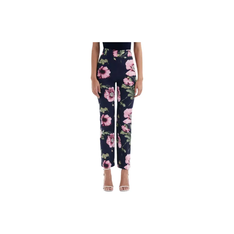 Oscar De La Renta Floral-print Cotton-blend Trousers-2