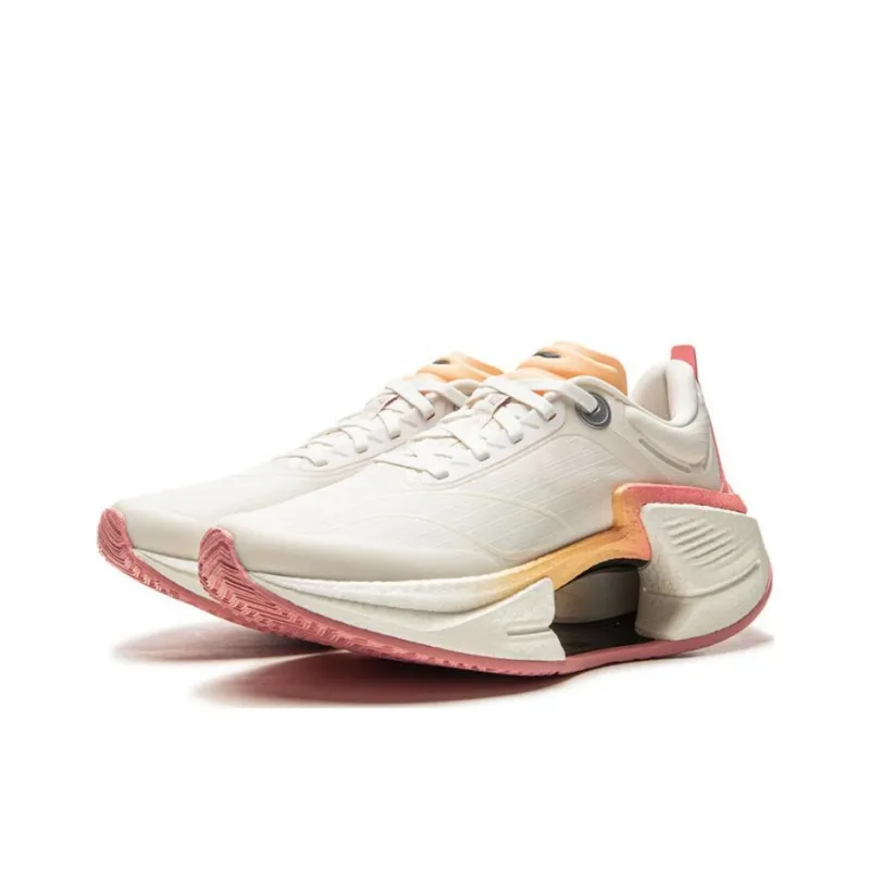 LiNing Shadow 3 ESSENTIAL Cushioning Support Rebound Low Top Running Shoes Women's Beige Pink-2