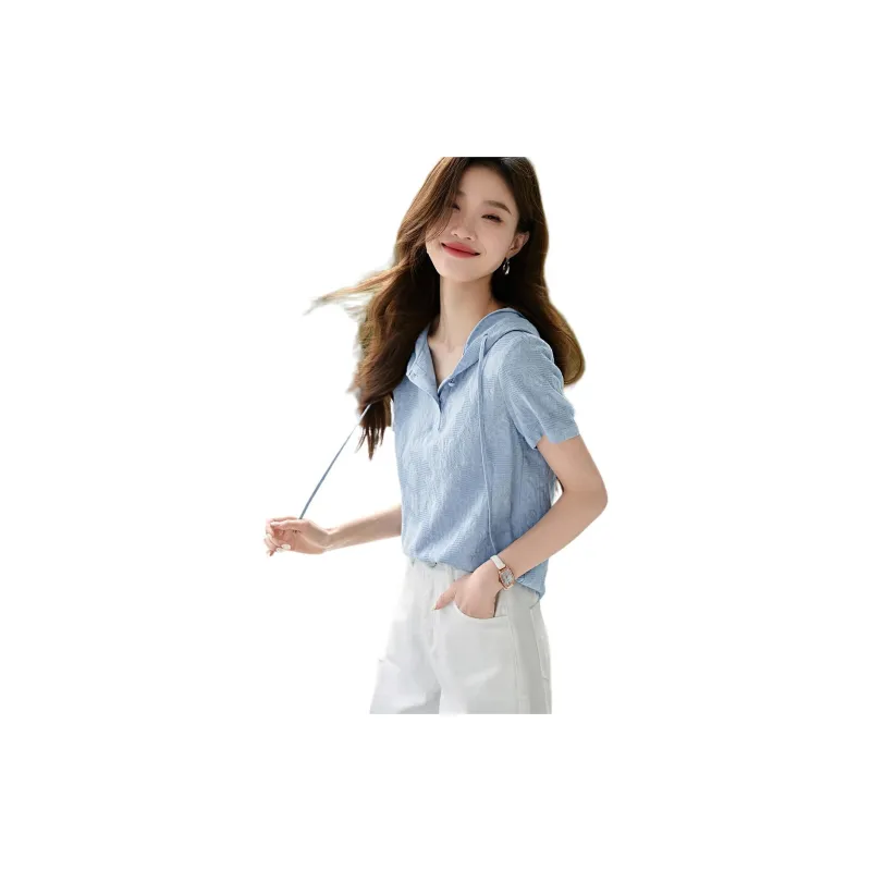 Mo Han Yi Mei Shirt Women's Blue-1