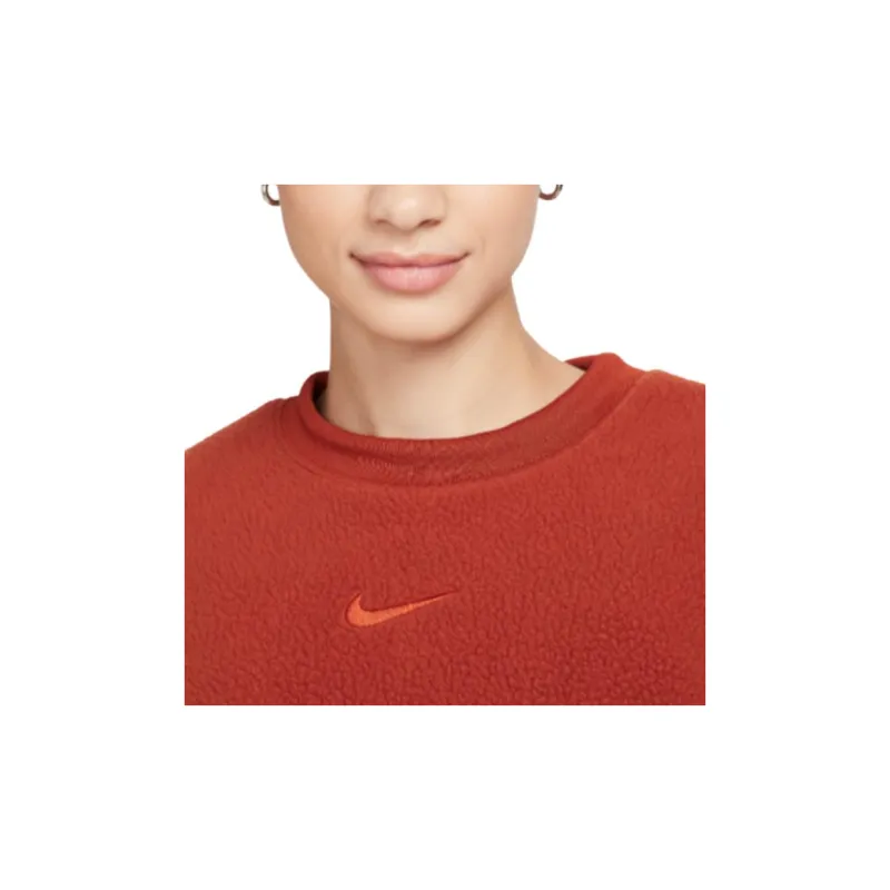 Nike Sportswear Plush Women's Oversized Crew-Neck Mod Crop Sweatshirt-3