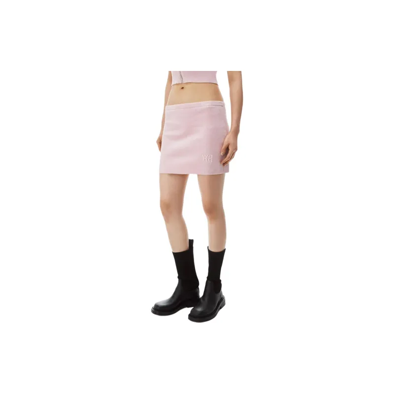 Alexander Wang Logo embossed Mini Skirt-1