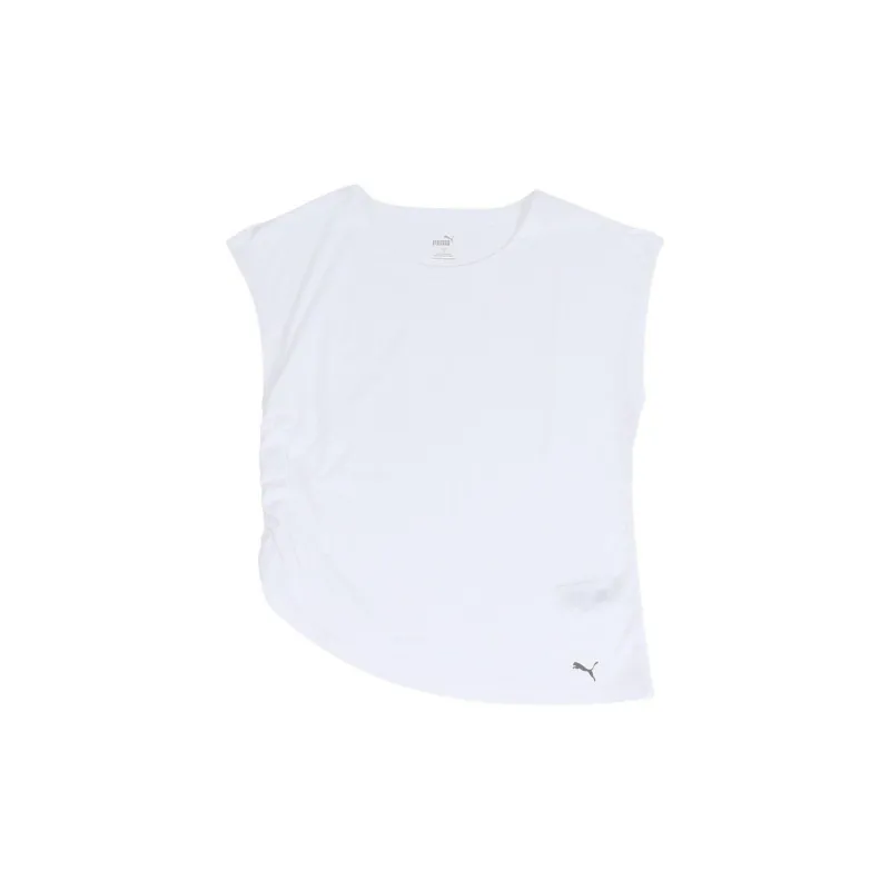 PUMA STUDIO FOUNDATIONS SS Other T-Shirt Women's White-1