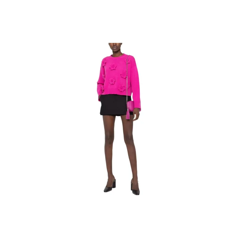 Valentino Crop Tops Women's Fuchsia-1