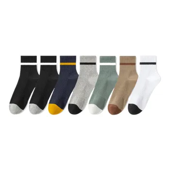 Lan Miao Mid-Calf Socks Men's 7 Pack