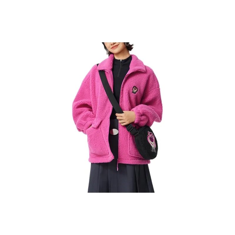 LiNing x Disney Velvet feel Coat Women's Rose Purple-2