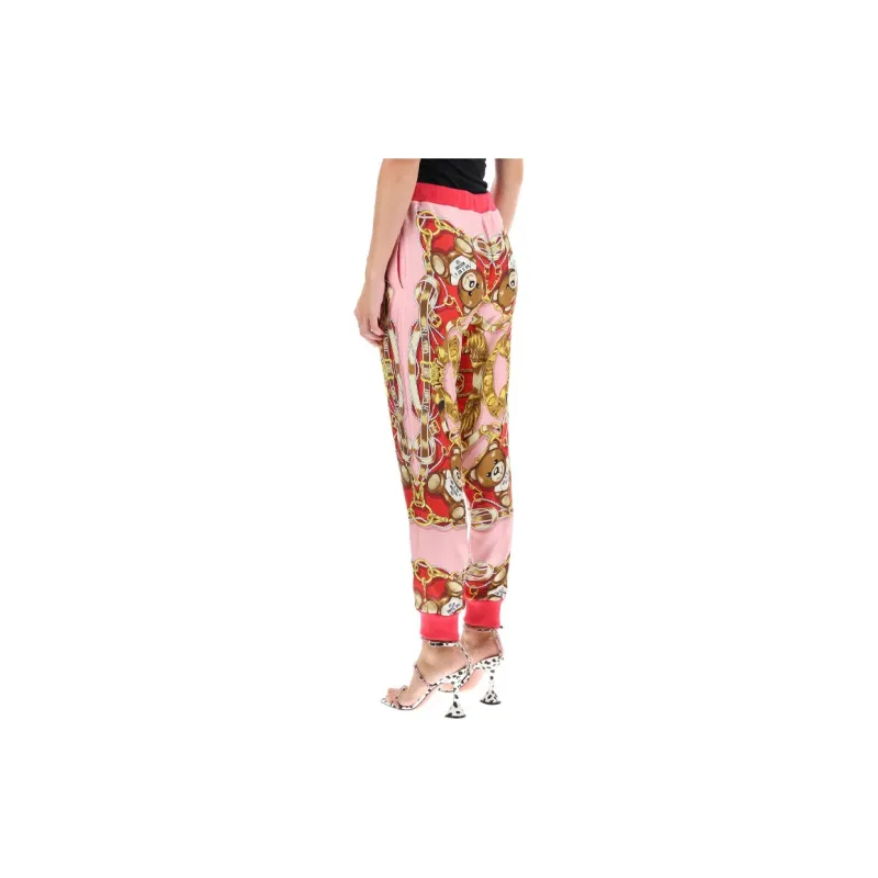 MOSCHINO Sports Pants Women's Pink-3