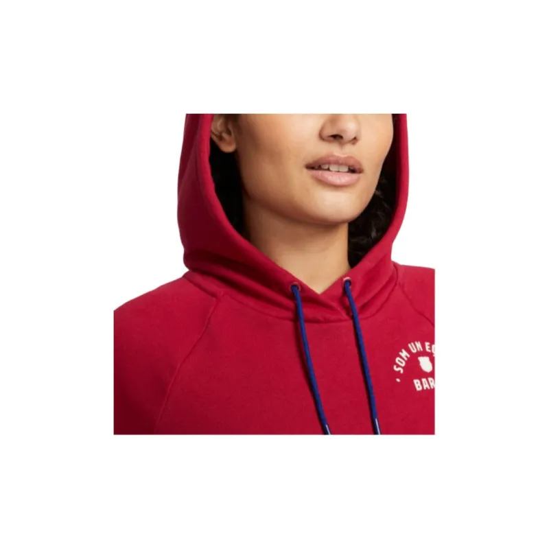 Nike Fc Barcelona Essential Women's Nike Fleece Pullover Hoodie-4