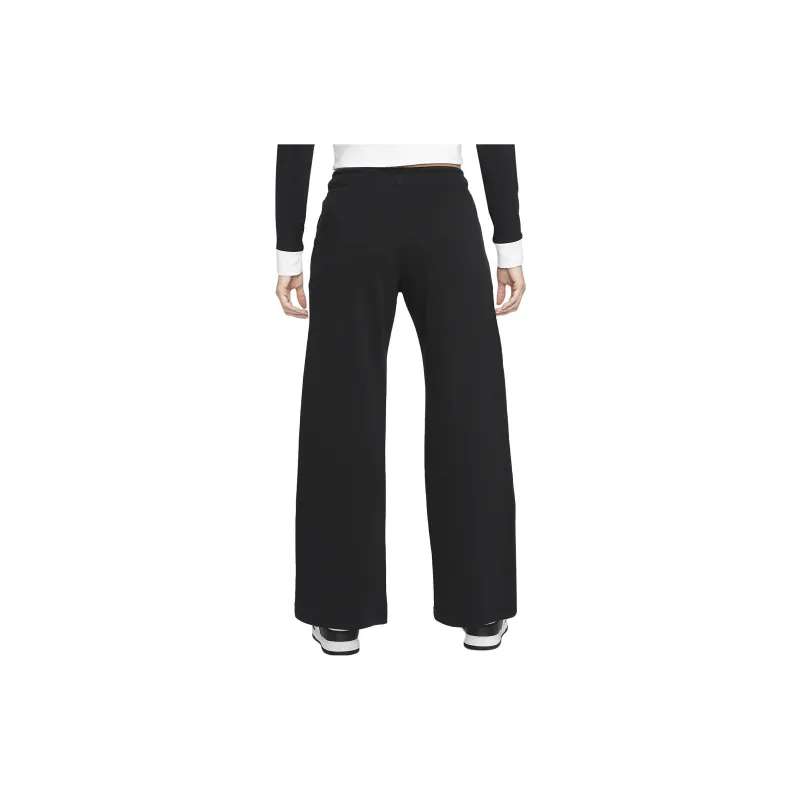 Nike Women's Mid-Rise Wide-Leg Sweatpants Black-4