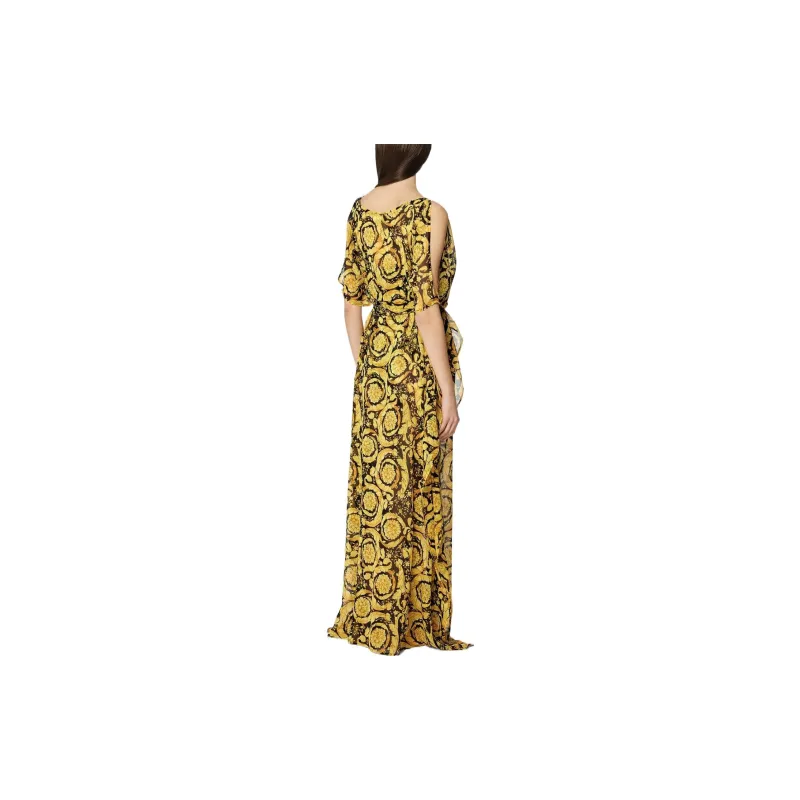 FANSIZHE SS22 Short Sleeved Dress Women's Yellow-2