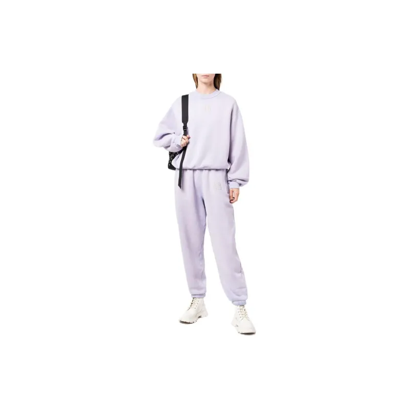 Alexander Wang Knitted Sweatpants Women's Purple-1