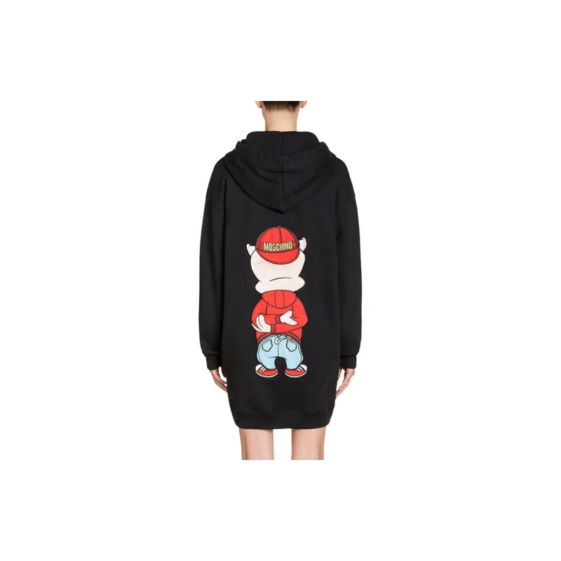 MOSCHINO Long Sleeved Dresses Women's Black-2