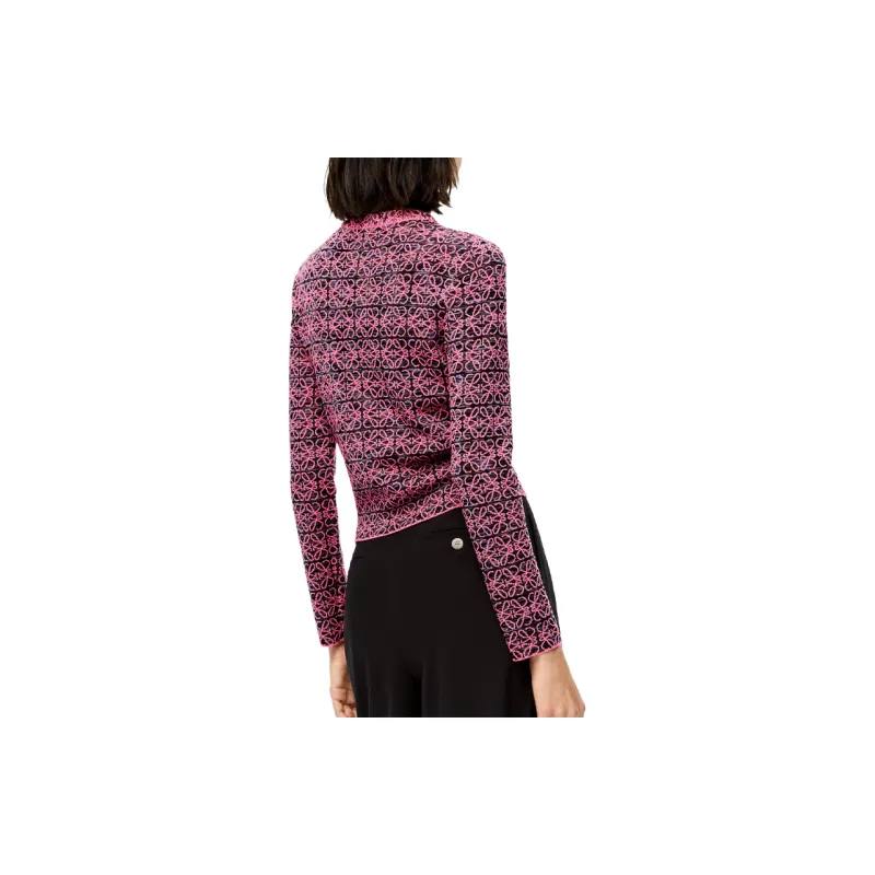 LOEWE Anagram Sweater 'Pink/Black'-3