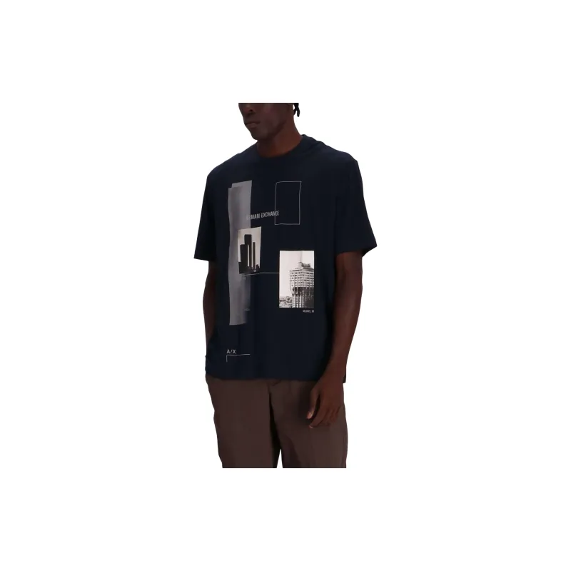 ARMANI EXCHANGE Graphic print Cotton T shirt-3