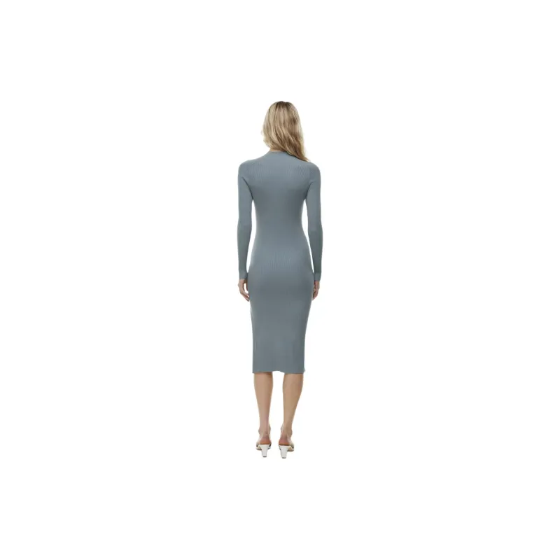 ARITZIA Wilfred Alchemy Dress Long-Sleeved Dresses Women's Slab Blue/Board Blue-3