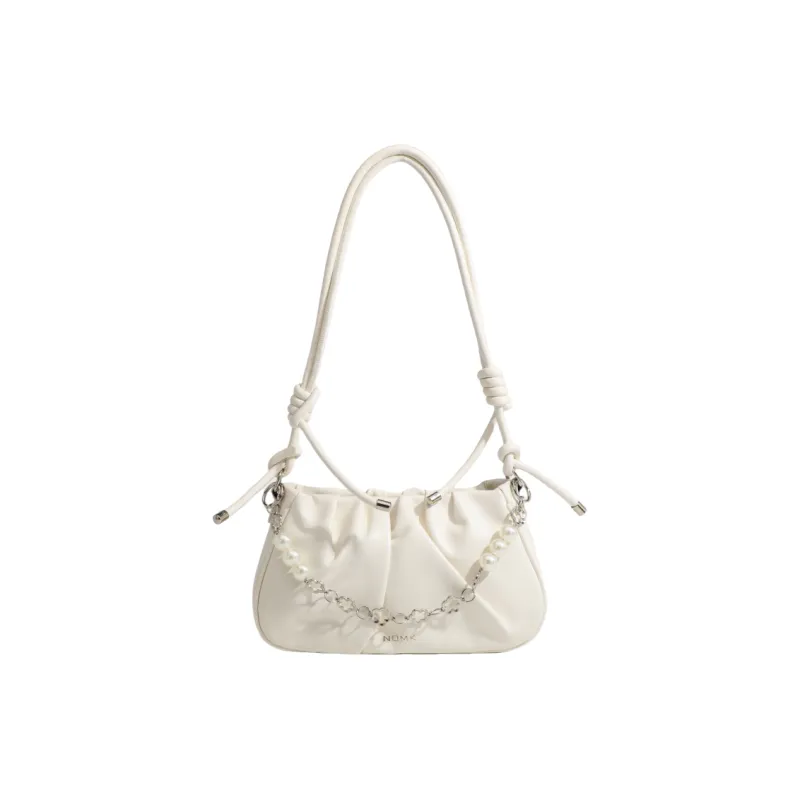 NOMK PU Shoulder Bag Regular Women's Ecru-1