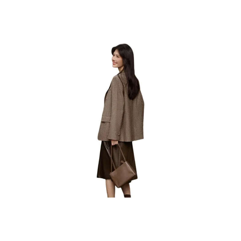 XWI Business Suit Women's Floral Coffee-1