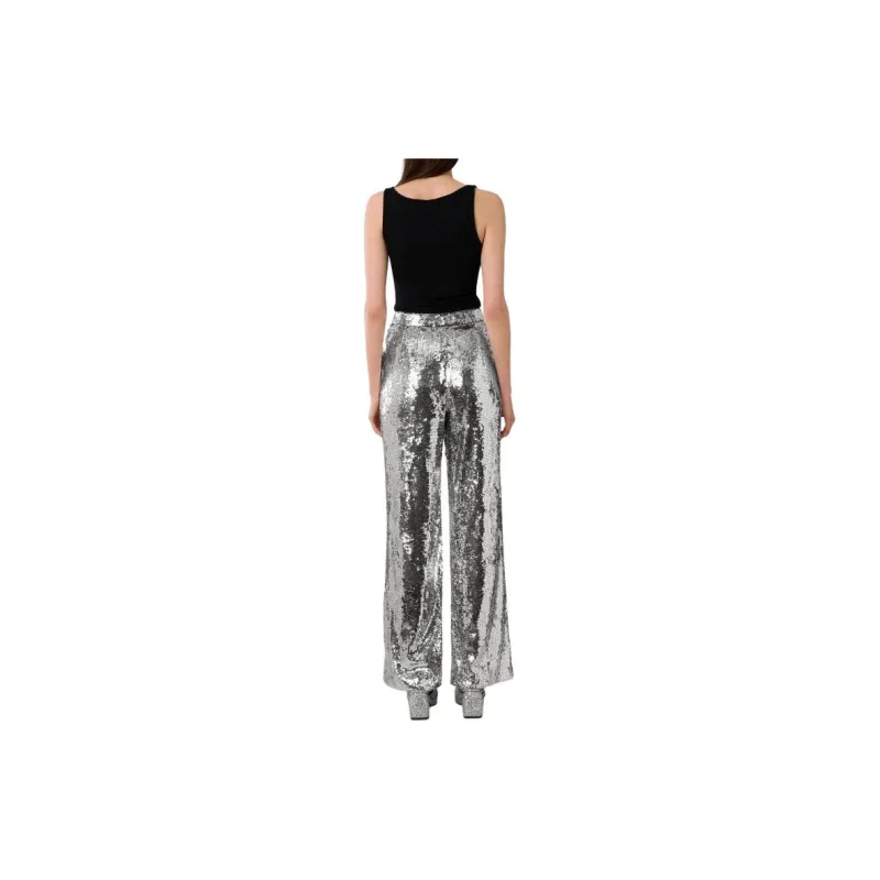 MANOUSH Sirène Trousers Casual Pants Women's Silver-2