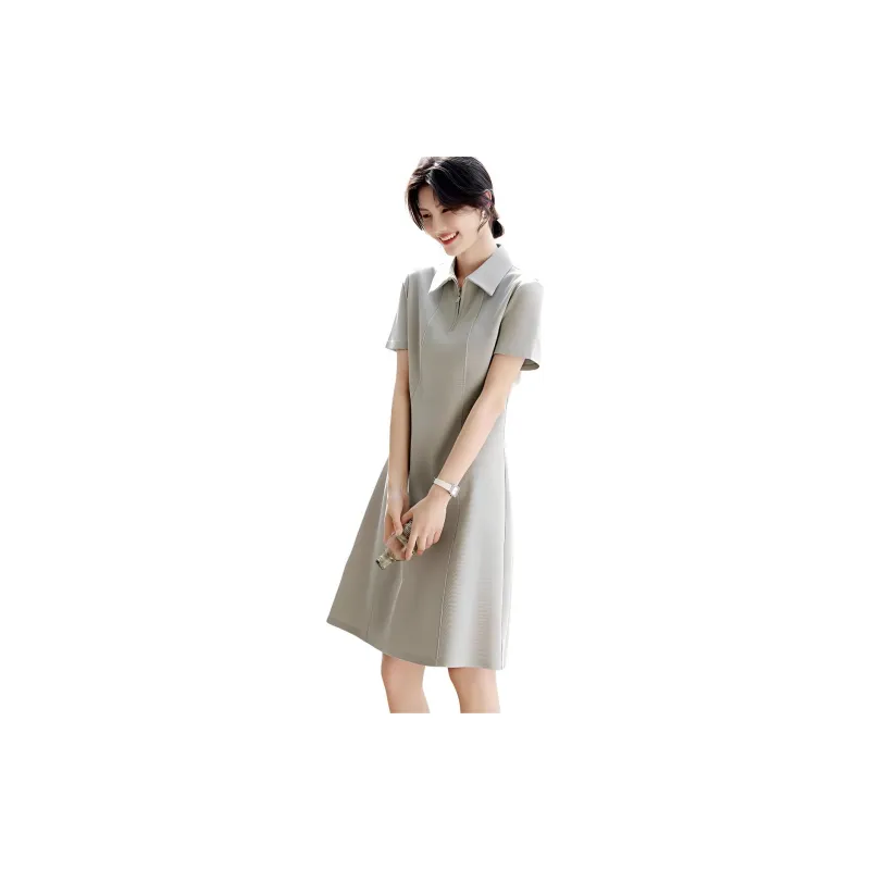 XWI Short Sleeved Dress Women's Light Green-2