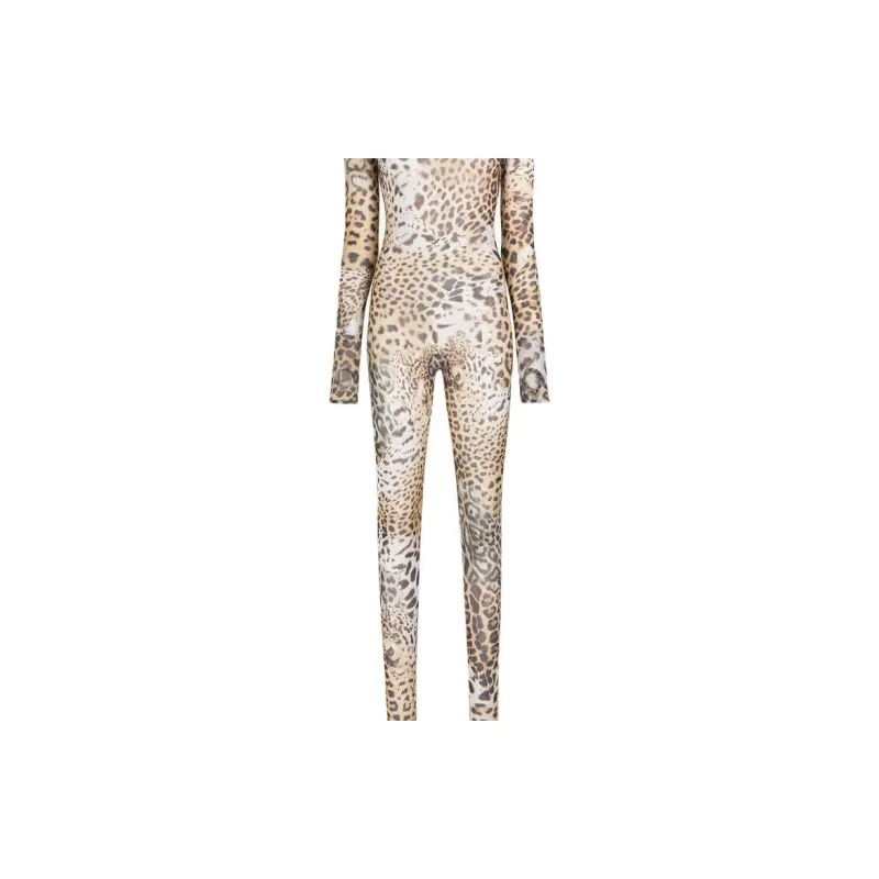 Roberto Cavalli SS24 Jumpsuit Women's Brown-4