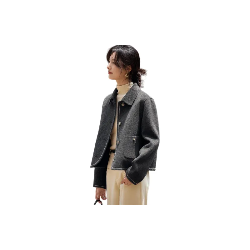 XWI Velvet feel Coat Women's Dark Heather Gray-1