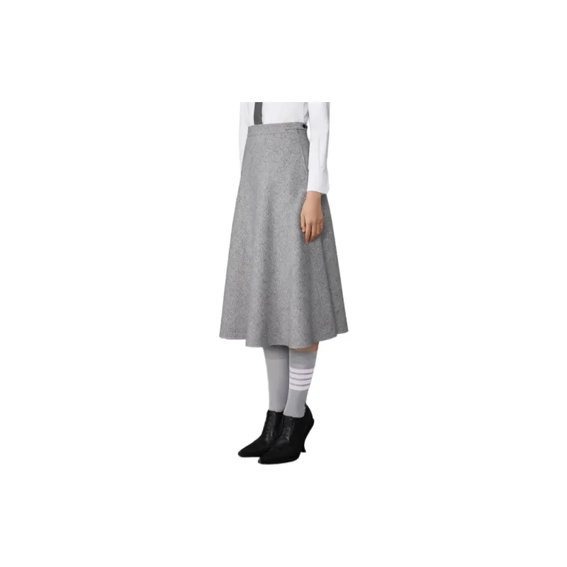 THOM BROWNE A line Speckle knit Midi Skirt-4