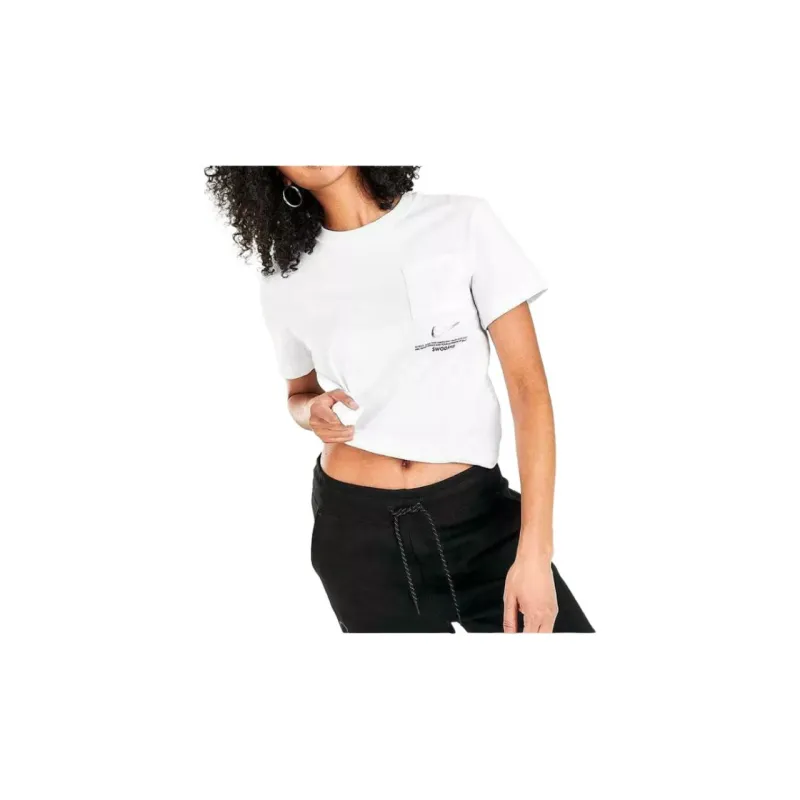 Nike Sportswear Women's Swoosh T shirt White-2