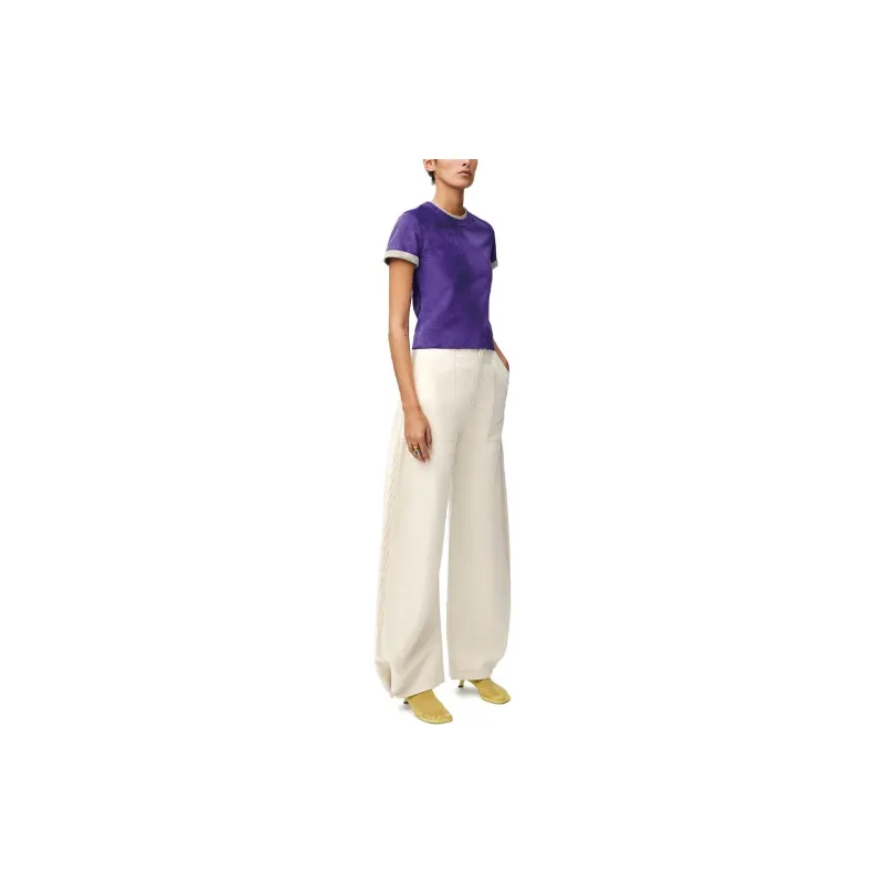 LOEWE Balloon Trousers 'Ecru'-3