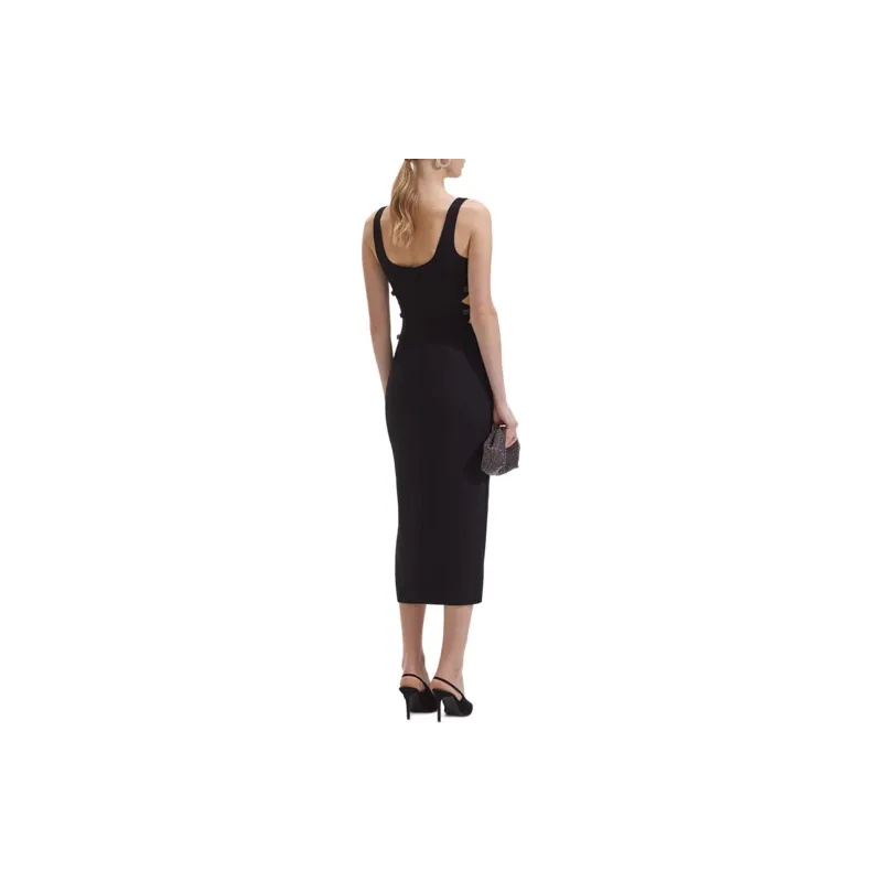 Self portrait Sleeveless Dress Women's Classic Black-2