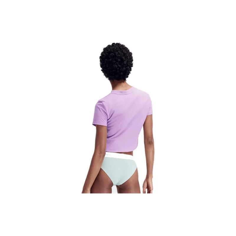 CALVIN KLEIN JENNIE Series Crop Top Women's Light Morning Glory-1