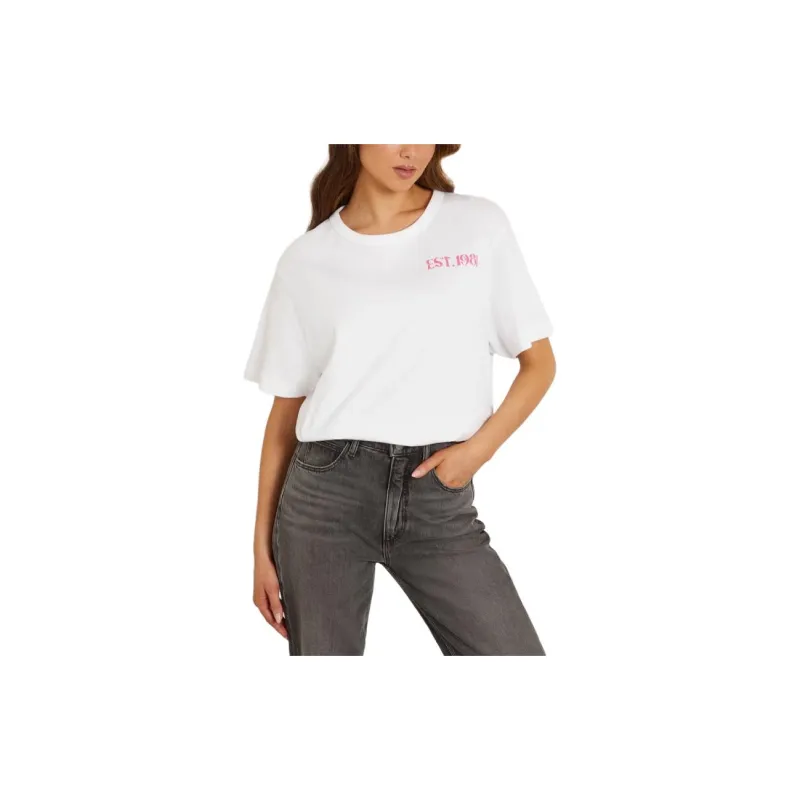 GUESS T Shirts Women's White-3
