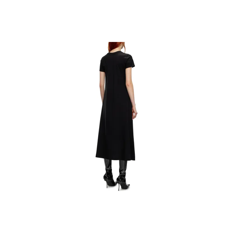 DIESEL Short Sleeved Dresses Women's Black/Pink-2