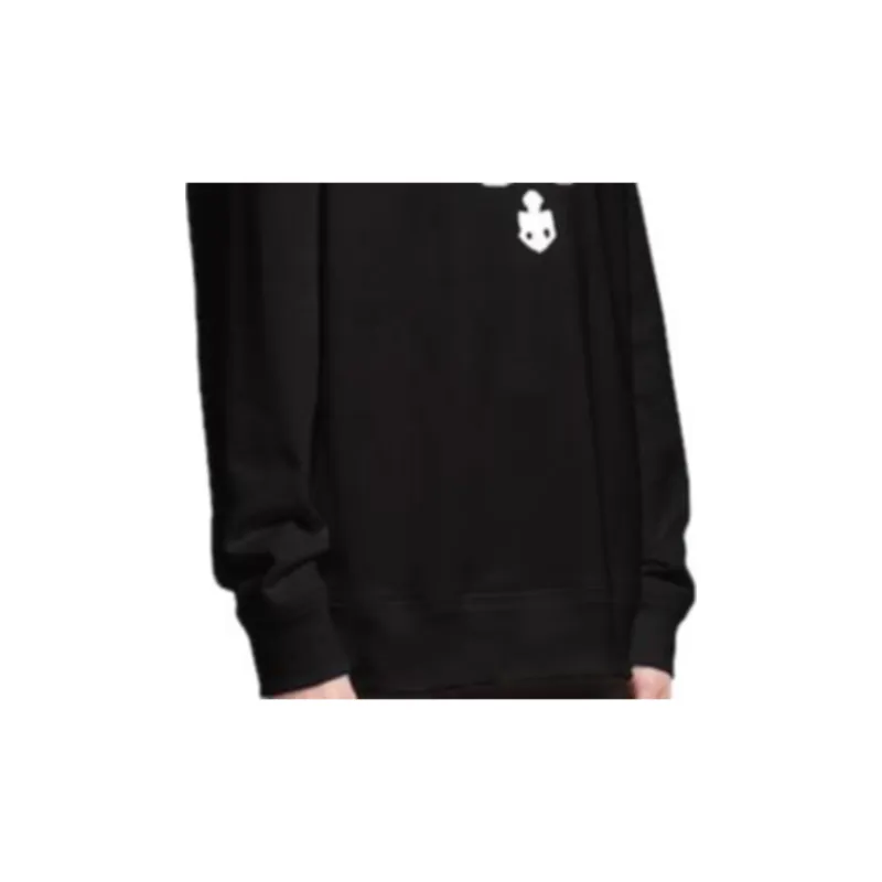 PRADA Oversized Logo Print Jersey Sweatshirt Black/White-5