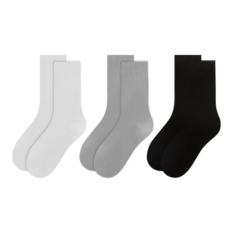 MADALLO Mid Calf Socks Women's 5 Pack White-3