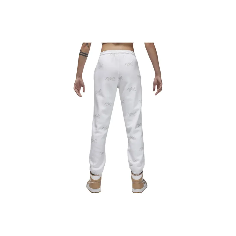 Jordan Brooklyn Fleece Knitted Sports Pants Women's White-3