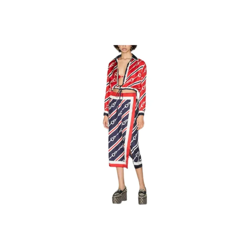 GUCCI Shirts Women's Red-2
