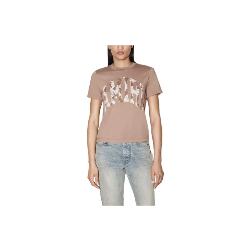 AMIRI T-Shirts Women's Brown-2
