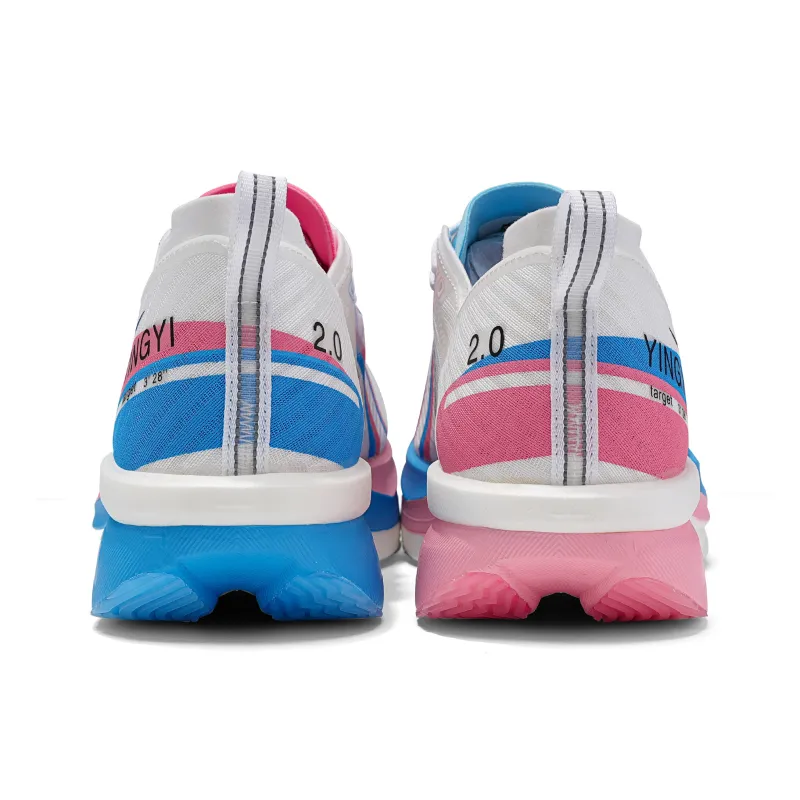 IRUNSVAN Low Top Running Shoes Unisex Mismatched Glauber's Plum Blossom-4