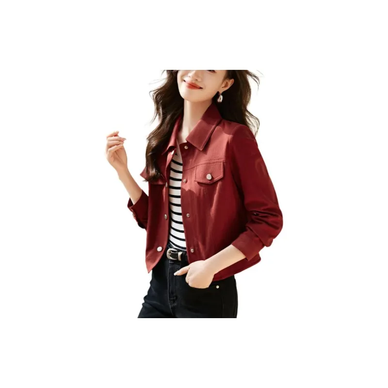 Mo Han Yi Mei Jackets & Coats Women's Red-1