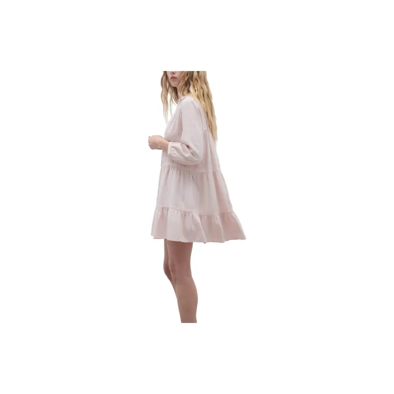 ZARA Long-Sleeved Dresses Women's Pink-4