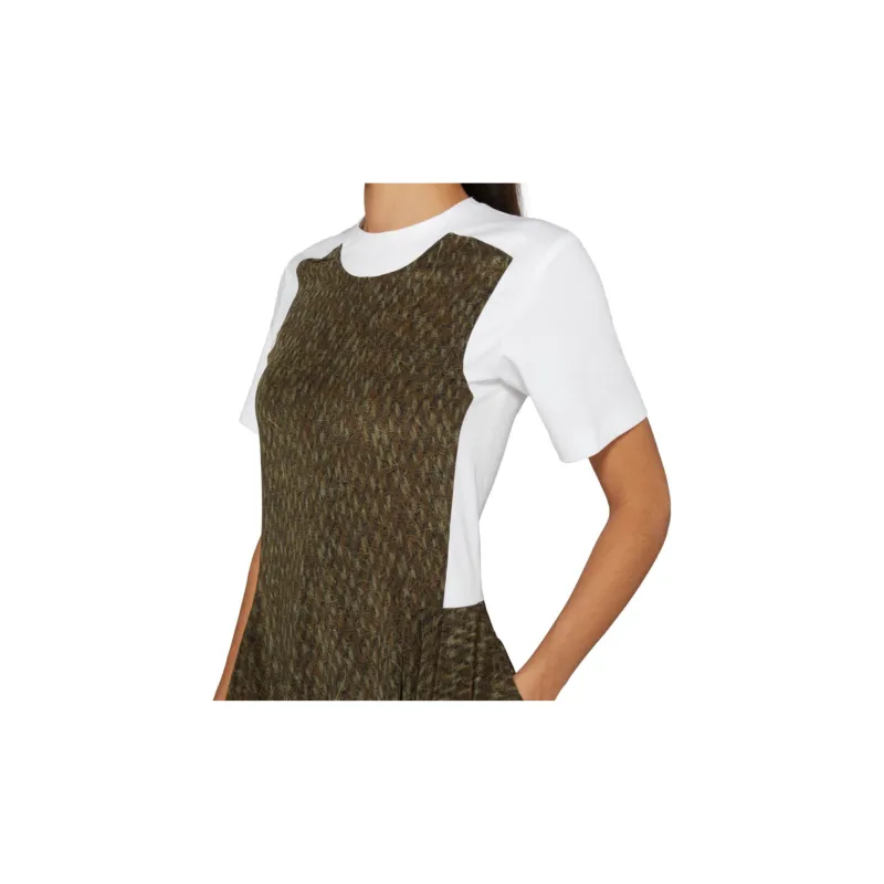LOEWE Short-Sleeved Dresses Women's Bronzed Green-5