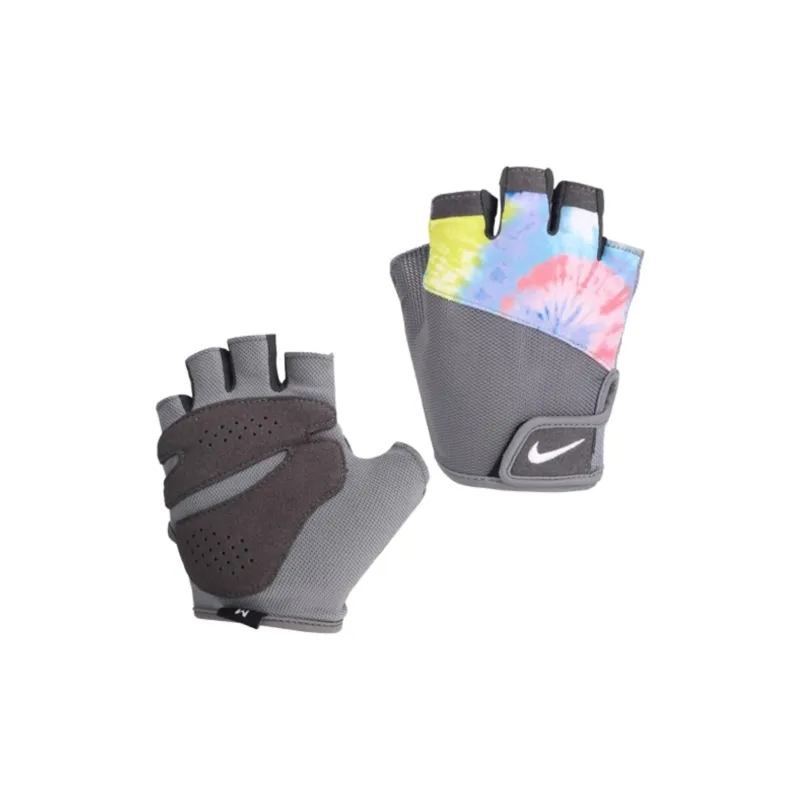 Nike Fitness Gloves Wear-Resistant Gray Polyester Polyamide Female-0