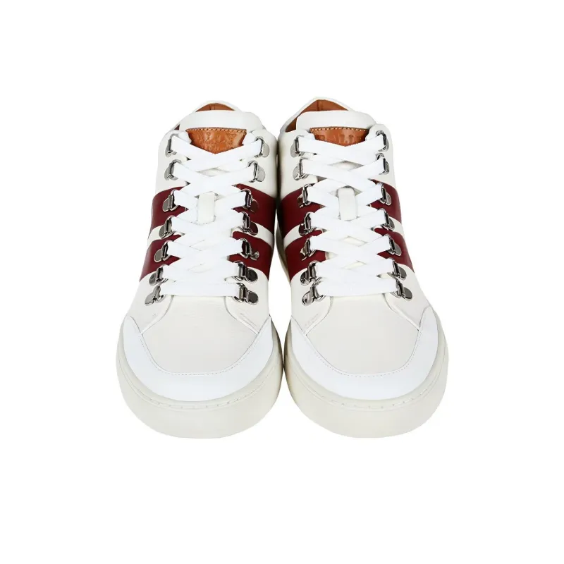 BALLY High Top Stylish Skateboarding Shoes Unisex White-3