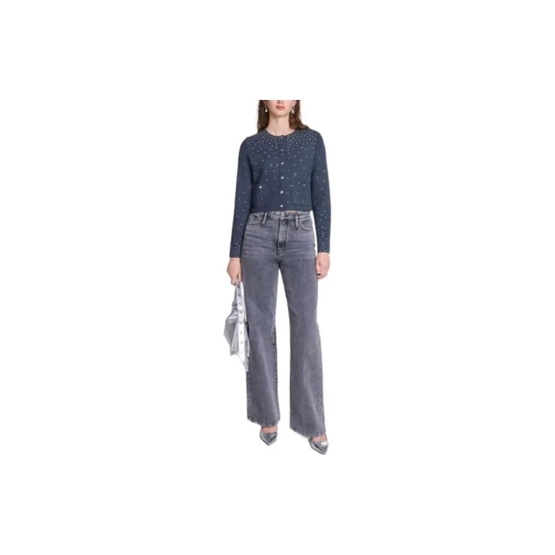Maje Rhinestone embellished Sweater-1