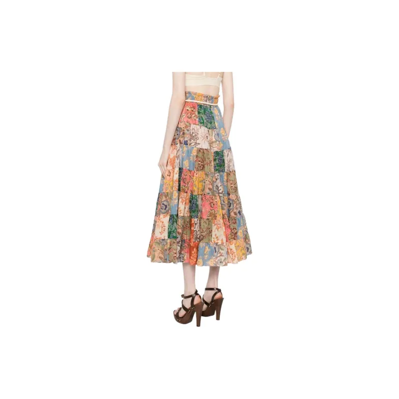 Zimmermann SS24 Casual Long Skirt Women's Multicolor-2