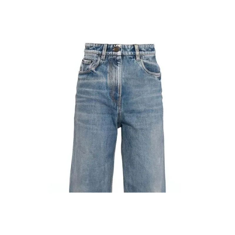 PRADA Bleached effect Straight leg Jeans-3