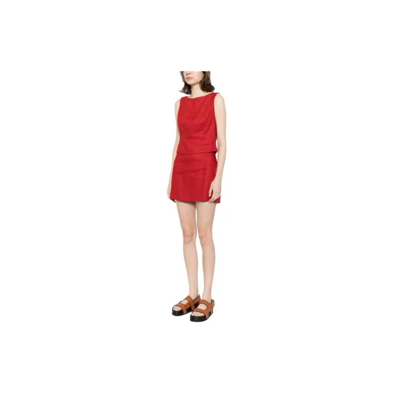 Reformation Grace Linen Skirt Suit-3