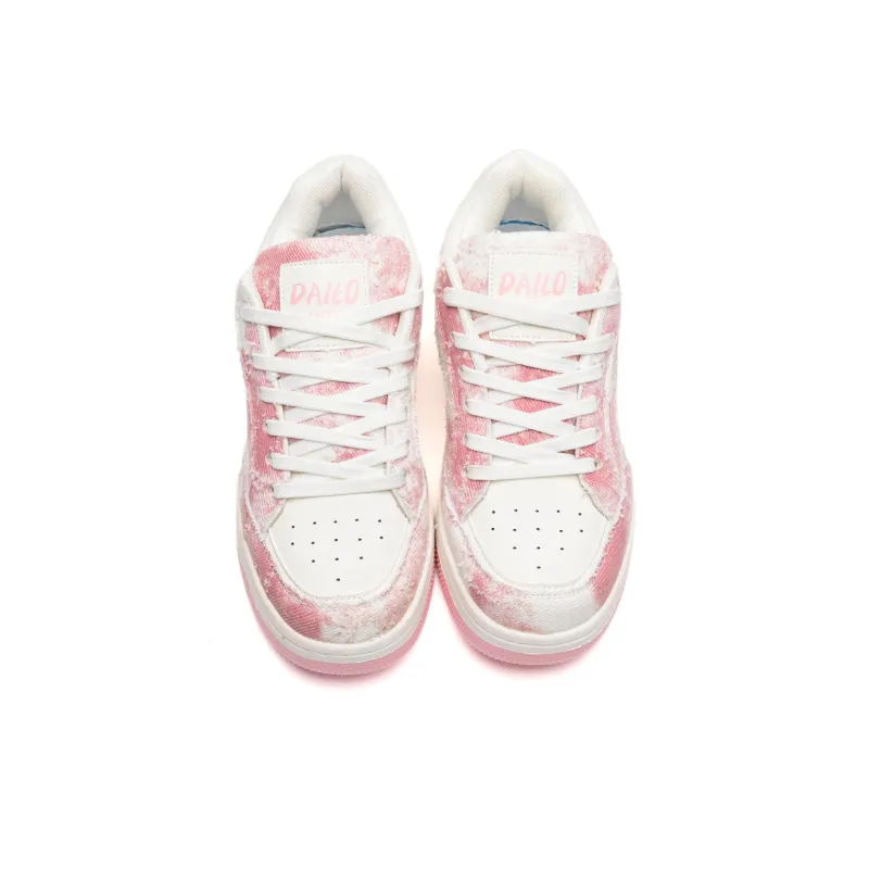 Anime Story Slip Resistant, Abrasion Resistant, Lightweight, Breathable Low Top Skateboard Shoes Unisex Mismatched-9