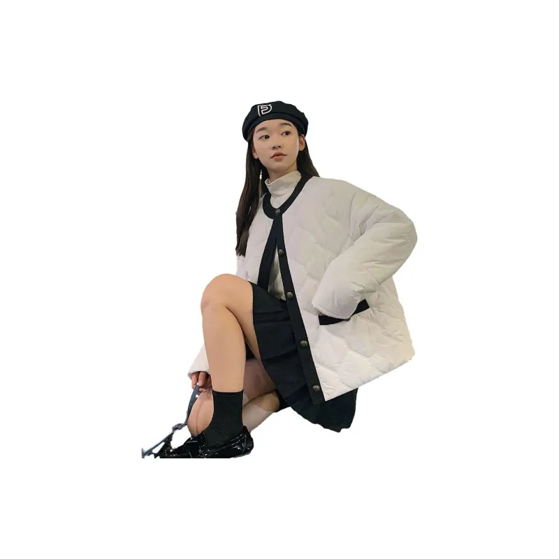 Tonlion Puffer Jacket Women's Raw White-3