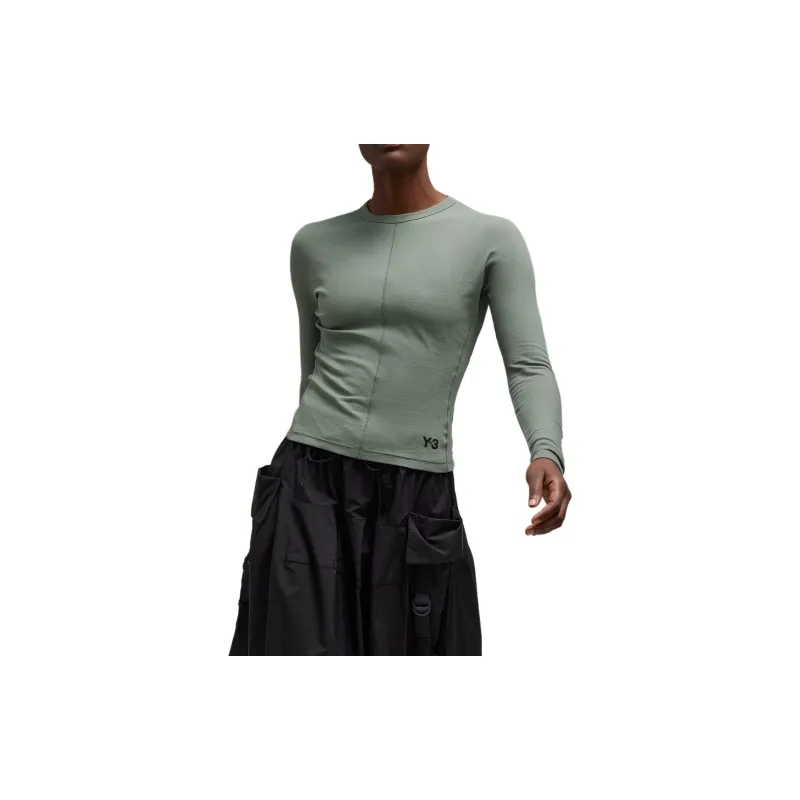 Adidas T Shirt Women's Gray Stone Green-3