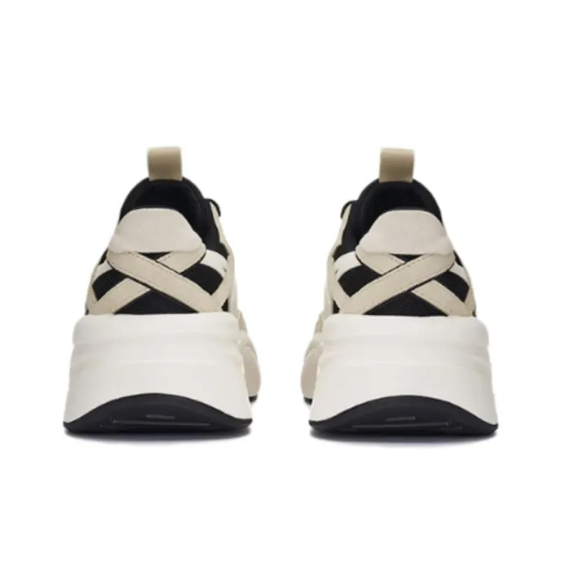 Onitsuka Tiger SP Series Anti Slip Wear Resistant Low Top Chunky Sneakers Unisex Black White-4
